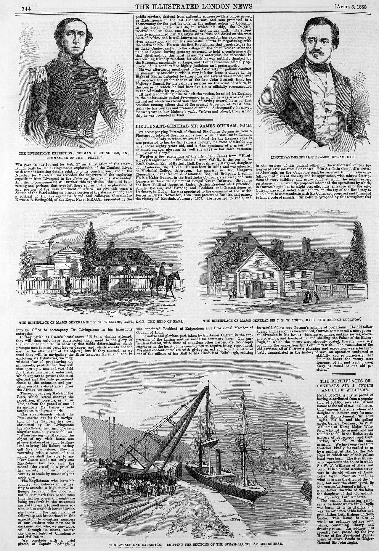 livingstone expedition 1858